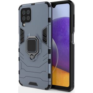 Hurtel Ring Armor pancerne hybrydowe etui pokrowiec + magnetyczny uchwyt Samsung Galaxy A22 4G niebieski 9511356 9145576213452
