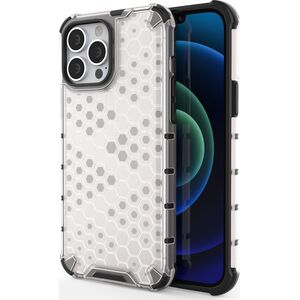 Hurtel Honeycomb etui pancerny pokrowiec z żelową ramką iPhone 13 Pro Max przezroczysty 9511373 9145576213278
