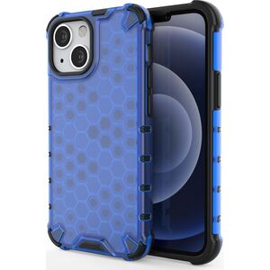 Hurtel Honeycomb etui pancerny pokrowiec z żelową ramką iPhone 13 mini niebieski 9511385 9145576213391