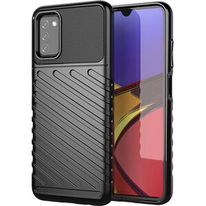 Hurtel Thunder Case elastyczne pancerne etui pokrowiec Samsung Galaxy A03s czarny 9511669 9145576220061