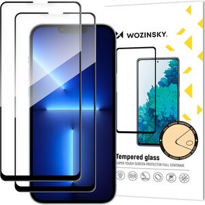 Wozinsky Wozinsky zestaw 2x super wytrzymałe szkło hartowane Full Glue na cały ekran z ramką Case Friendly iPhone 13 Pro Max czarny 9511679 5907769310423