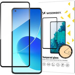 Wozinsky Wozinsky super wytrzymałe szkło hartowane Full Glue na cały ekran z ramką Case Friendly Oppo Reno6 4G czarny 9511697 9145576220481