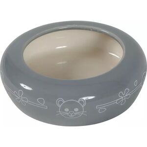 Zolux Miska ceramiczna dla gryzonia, zapobiega wydostawaniu się karmy lub wody, 200 ml kol. szary/beżowy 9539802 3336022061055