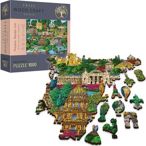 Trefl Puzzle drewniane 1000 Francja - znane miejsca 9595464 5900511201505