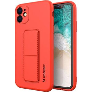 Wozinsky Wozinsky Kickstand Case elastyczne silikonowe etui z podstawką Samsung Galaxy A22 4G czerwony 9599019 9145576226841