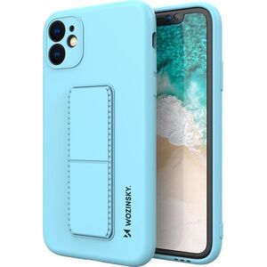 Wozinsky Wozinsky Kickstand Case elastyczne silikonowe etui z podstawką Samsung Galaxy A22 4G jasnoniebieski 9599021 9145576226865