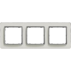 Schneider Electric Sedna Elements, Ramka 3-krotna, szkło białe 9642573 3606481482761