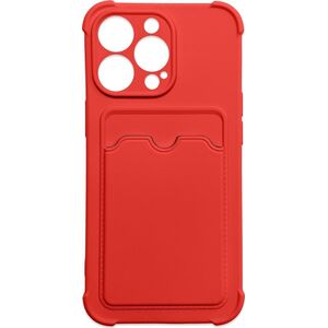 Hurtel Card Armor Case etui pokrowiec do iPhone 13 Pro portfel na kartę silikonowe pancerne etui Air Bag czerwony 9651991 9145576234501