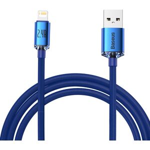 Kabel USB Baseus USB-A - Lightning 2 m Niebieski (BSU3025BLU) 9699845 6932172602727