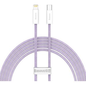 Kabel USB Baseus USB-C - Lightning 2 m Fioletowy (BSU3060PRP) 9699849 6932172601959