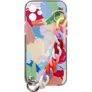 Hurtel Color Chain Case żelowe elastyczne etui z łańcuchem łańcuszkiem zawieszką do Xiaomi Redmi Note 10 5G wielokolorowy (4) 9736639 9145576225288