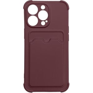 Hurtel Card Armor Case etui pokrowiec do Samsung Galaxy A32 4G portfel na kartę silikonowe pancerne etui Air Bag malinowy 9738743 9145576236635