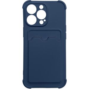 Hurtel Card Armor Case etui pokrowiec do Samsung Galaxy A22 4G portfel na kartę silikonowe pancerne etui Air Bag granatowy 9738752 9145576236727