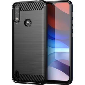Hurtel Carbon Case elastyczne etui pokrowiec Motorola Moto E7i Power czarny 9738756 9145576232019