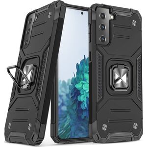 Wozinsky Wozinsky Ring Armor pancerne hybrydowe etui pokrowiec + magnetyczny uchwyt Samsung Galaxy S22+ (S22 Plus) czarny 9738778 9145576239773