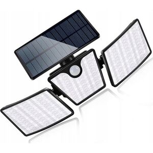 Kinkiet LTC Lampa solarna LTC 74 x LED SMD, 20 W, czujnik ruchu i zmierzchu, regulacja kąta świecenia, akumulator 2400 mAh. 9806475 5902270766912