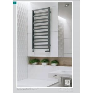 Grzejnik łazienkowy Instal-Projekt PPY-50/100 ( Kolor: C12 Graphite ) 9907128 5905253338656