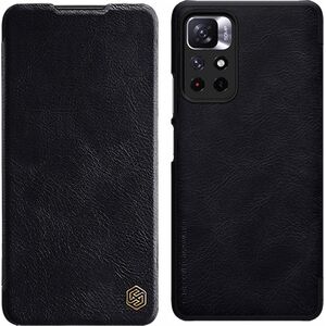 Nillkin Nillkin Qin Case etui do Xiaomi Poco M4 Pro 5G osłona na aparat kabura pokrowiec obudowa z klapką czarny 10062385 6902048234932