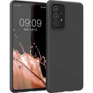 Hurtel Silicone Case elastyczne silikonowe etui pokrowiec Samsung Galaxy A22 4G czarny 10102352 9145576240519