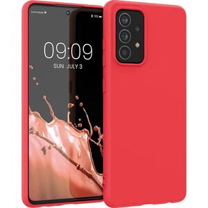 Hurtel Silicone Case elastyczne silikonowe etui pokrowiec Samsung Galaxy A22 4G czerwony 10102353 9145576240540