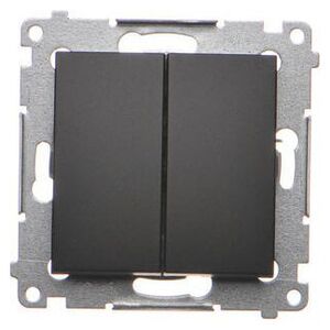 Kontakt-Simon Łącznik świecznikowy Simon 54 16AX 250V zaciski śrubowe czarny mat (DW5A.01/49) 10134688 5902787870348