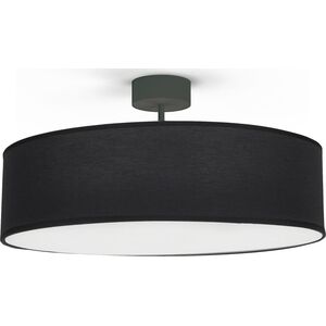 Lampa sufitowa Nowodvorski Abażurowy plafon minimalistyczny Violet 7961 okrągły czarny hol 10360348 5903139796194