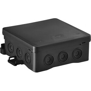 Simet Puszka naścienna 100x40x100mm z dławnicą zintegrowaną samozatrzaskowa seria FASTBOX&ampHOOK czarna IP54 NS7 35349107 10377011 5907813232343