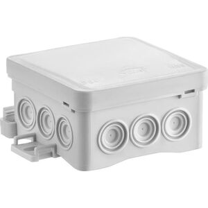 Simet Puszka naścienna 75x40x75mm z dławnicą zintegrowaną samozatrzaskowa seria FASTBOX&ampHOOK szara IP54 NS5 35360102 10377014 5907813232152
