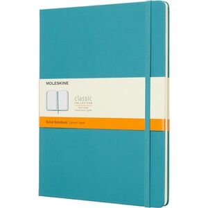 Moleskine Notes MOLESKINE Classic XL (19x25 cm) w linie, twarda oprawa, reef blue, 192 strony, niebieski 10383921 8058341716076