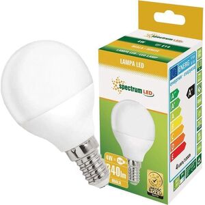 Spectrum LED Żarówka LED kulka E14 230V 4W neutral NW SPECTRUM 10395043 5902650584471