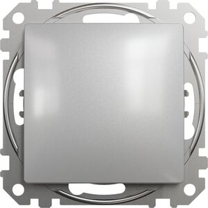 Schneider Electric Sedna Design Łącznik 1-biegunowy srebrne aluminium SDD113101 10395396 3606481479235
