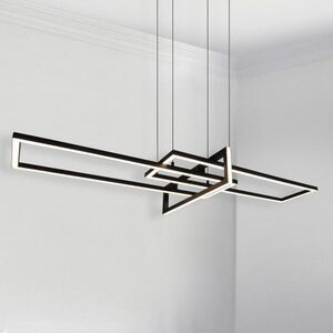 Lampa wisząca Trio Czarny zwis ledowy Salinas 320310332 ramki 34W 3000K nad łóżko 10484272 4017807487923