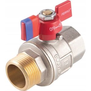 Ferro KFPM11 ZAWÓR KUL. WODNY MOTYL 1/2'' NAKR-WKR, F-POWER// ZKW-15-WN-M-FER-POWER 10587622 5902194992329