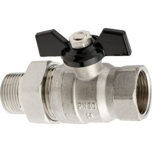 Hydroland ZAWÓR KULOWY WODNY ŚRUBUNEK MOTYL 1" TYTAN W/S// ZKW-25-WS-M-H-TYTAN 10587971 5900308734315