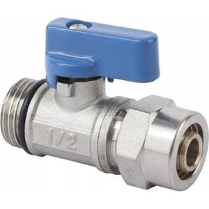Hydroland Z.KUL.PEX.N ZAWÓR KULOWY Z DŁAWIKIEM MINI PEX 1/2GZX16X1/2" NIEBIESKI // PX-ZKW-MINI-PEX-N 10590009 5900308746844