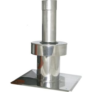 SpiroFlex 80/125 ZAKOŃCZENIE PIONOWE (NV) Z PŁYTĄ DACHOWĄ - NIERDZEWNE // RSK.SX-TDNV80/125ZPDN 10599582 5907520973799