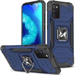Wozinsky Wozinsky Ring Armor pancerne hybrydowe etui pokrowiec + magnetyczny uchwyt Samsung Galaxy A03s niebieski 10757550 9145576243244