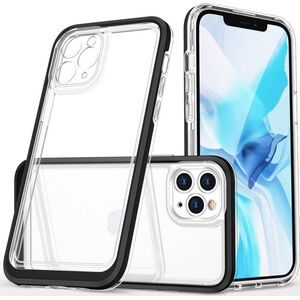 Hurtel Clear 3in1 etui do iPhone 11 Pro Max żelowy pokrowiec z ramką czarny 10757579 9145576242308