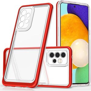 Hurtel Etui Clear 3in1 etui do Samsung Galaxy A13 5G żelowy pokrowiec z ramką czerwony 10757667 9145576244449
