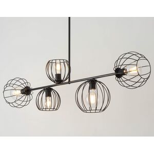 Lampa wisząca Sigma Sufitowa lampa loftowa Madam 32368 metalowy zwis nad łóżko czarny 10899929 5907554419461