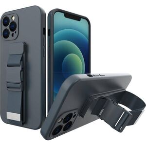 Hurtel Rope Case silikonowe etui ze smyczą torebka smycz pasek do Samsung Galaxy A23 granatowy 11101169 9145576246887