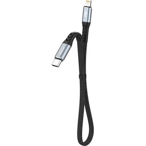 Kabel USB Dudao USB-C - Lightning Czarny (DDA204) 11114298 6973687243852