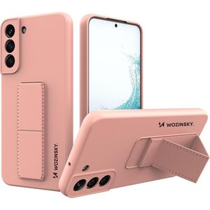 Wozinsky Wozinsky Kickstand Case Silikonowe Etui Samsung Galaxy S22+ Różowy 11243996 9145576247662