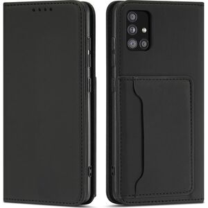Hurtel Magnet Card Case etui do Xiaomi Redmi Note 11 pokrowiec portfel na karty kartę podstawka czarny 11259945 9145576251188