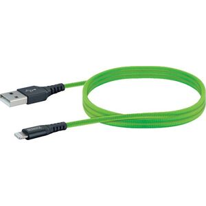 Kabel USB Schwaiger USB-A - Lightning 1.2 m Zielony (LPRO420501) 11261378 4004005031157