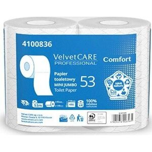 Velvet Papier toaletowy celulozowy VELVET Comfort, 2-warstwowy, 486 listków, 4szt., biały 11262429 5901478008565