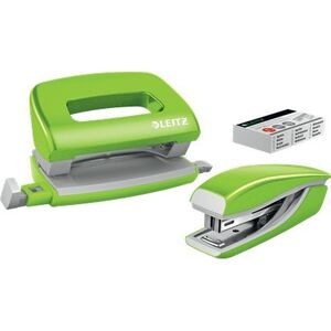 Zszywacz Leitz zszywacz+dziurk MINI WOWzielon 10l GW10K 11266631 4002432123834