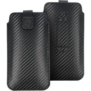 ForCell Futerał Forcell POCKET Carbon - Model 09 - do IPHONE 13 mini / 6 / 7 / 8 / 12 mini SAMSUNG S3 (i9300) / S4 (i9500) / A3 11465698 5903396127311