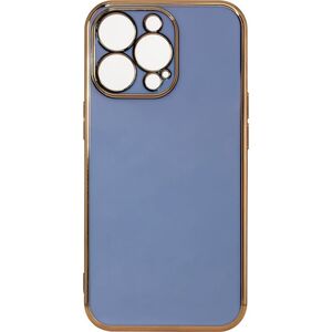 Hurtel Lighting Color Case etui do Samsung Galaxy A73 5G żelowy pokrowiec ze złotą ramką niebieski 11542021 5907769307461
