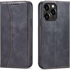 Hurtel Magnet Fancy Case etui do iPhone 13 Pro Max pokrowiec portfel na karty kartę podstawka czarny 11542422 9145576249628